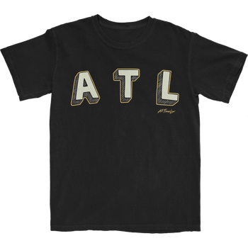 ATL Sketch Black T-Shirt